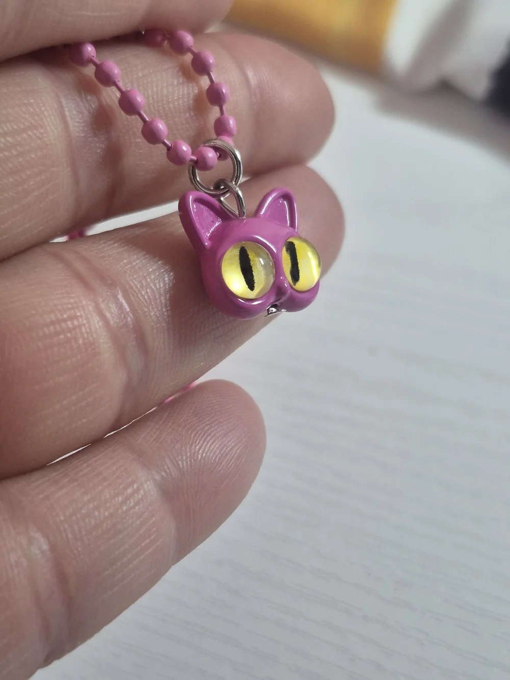 New Style Pink Cat Keychain ☆ Y2k Psychedelic illusive Novelty Accessory